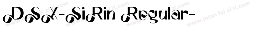 DSX-SiRin Regular字体转换